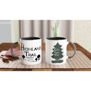 Sip the Vibes- Cedar House & Highland Trail Mug White 11oz Ceramic Mug